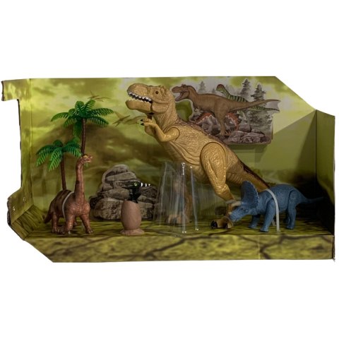 ZESTAW 4 FIGUREK DINOZAURÓW 2 DRZEWKA EFEKTY DŹWIĘKOWE I ŚWIETLNE ZESTAW 4 FIGUREK DINOZAURÓW 2 DRZEWKA EFEKTY DŹWIĘKOWE I ŚWIETLNE