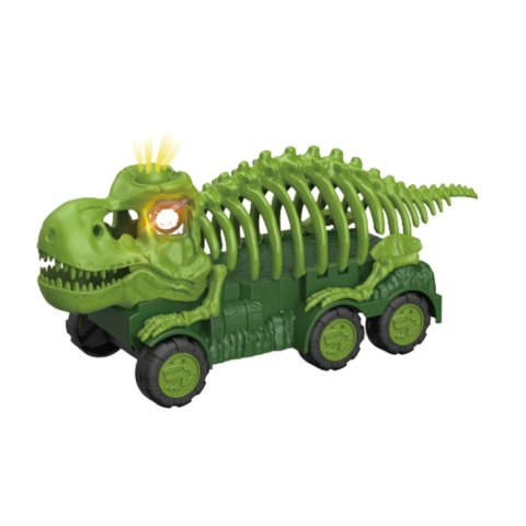 ZESTAW AUTO DINOZAUR INTERAKTYWNY TRANSPORTER QUADY MOTORY ZWIERZĘTA LED