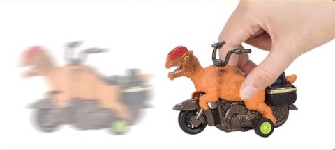 ZESTAW AUTO DINOZAUR INTERAKTYWNY TRANSPORTER QUADY MOTORY ZWIERZĘTA LED