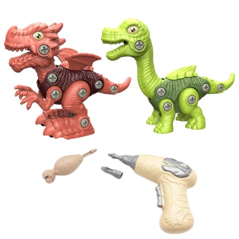 ZESTAW DINOZAURÓW DO SKRĘCANIA Z WKRĘTARKĄ I ŚRUBOKRĘTEM DINOZAUR UKŁADANKA ZESTAW DINOZAURÓW DO SKRĘCANIA Z WKRĘTARKĄ I ŚRUBOKRĘTEM DINOZAUR UKŁADANKA