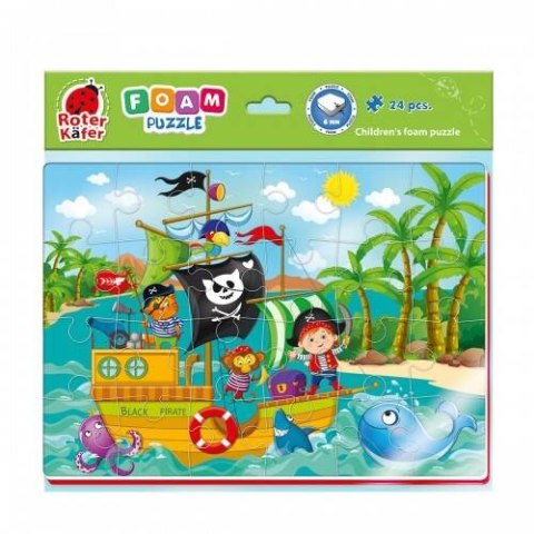 PIANKOWE PUZZLE A4 MORZE PIRACI UKŁADANKA EDUKACYJNA ROTER KAFER PIANKOWE PUZZLE A4 MORZE PIRACI UKŁADANKA EDUKACYJNA ROTER KAFER