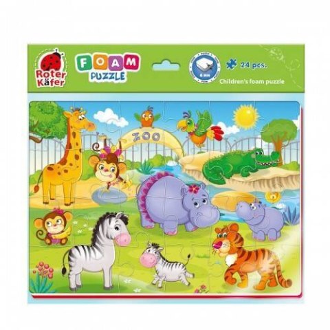 PIANKOWE PUZZLE A4 ZWIERZĘTA W ZOO UKŁADANKA EDUKACYJNA ROTER KAFER PIANKOWE PUZZLE A4 ZWIERZĘTA W ZOO UKŁADANKA EDUKACYJNA ROTER KAFER