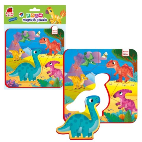 PIANKOWE PUZZLE MAGNETYCZNE DINOZAURY GRA EDUKACYJNA DLA DZIECI ROTER KAFER PIANKOWE PUZZLE MAGNETYCZNE DINOZAURY GRA EDUKACYJNA DLA DZIECI ROTER KAFER
