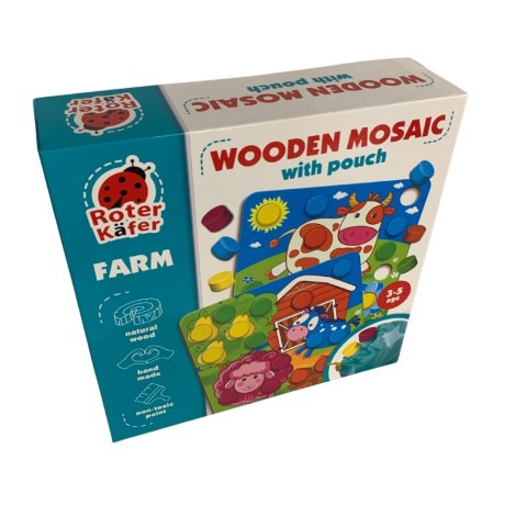RW4003 Gra edukacyjna Drewniana mozaika FARMA RW4003 Gra edukacyjna Drewniana mozaika FARMA