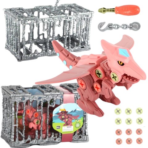 ZESTAW DINOZAUR DO SKRĘCANIA PTERODAKTYL ŚRUBOKRĘT KLATKA DO ZAWIESZENIA ZESTAW DINOZAUR DO SKRĘCANIA PTERODAKTYL ŚRUBOKRĘT KLATKA DO ZAWIESZENIA
