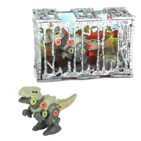ZESTAW DINOZAUR DO SKRĘCANIA TYRANOZAUR ŚRUBOKRĘT KLATKA DO ZAWIESZENIA ZESTAW DINOZAUR DO SKRĘCANIA TYRANOZAUR ŚRUBOKRĘT KLATKA DO ZAWIESZENIA
