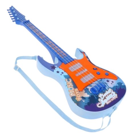 ELEKTRYCZNA GITARA CZTEROSTRUNOWA DLA DZIECI EFEKTY ŚWIETLNE PASEK UTWORY ELEKTRYCZNA GITARA CZTEROSTRUNOWA DLA DZIECI EFEKTY ŚWIETLNE PASEK UTWORY