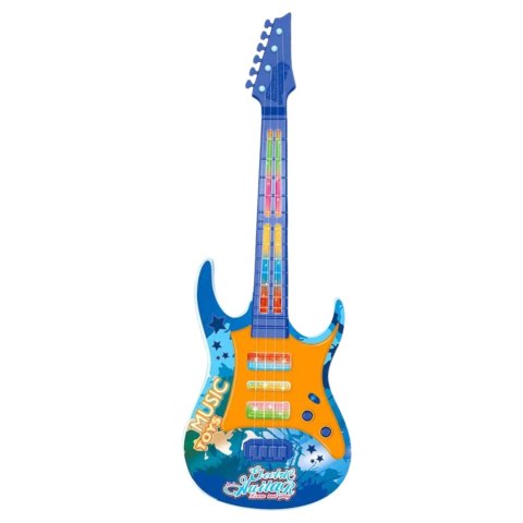 ELEKTRYCZNA GITARA CZTEROSTRUNOWA DLA DZIECI EFEKTY ŚWIETLNE PASEK UTWORY ELEKTRYCZNA GITARA CZTEROSTRUNOWA DLA DZIECI EFEKTY ŚWIETLNE PASEK UTWORY