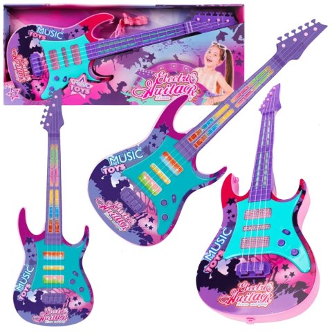 ELEKTRYCZNA GITARA CZTEROSTRUNOWA DLA DZIECI EFEKTY ŚWIETLNE PASEK UTWORY ELEKTRYCZNA GITARA CZTEROSTRUNOWA DLA DZIECI EFEKTY ŚWIETLNE PASEK UTWORY