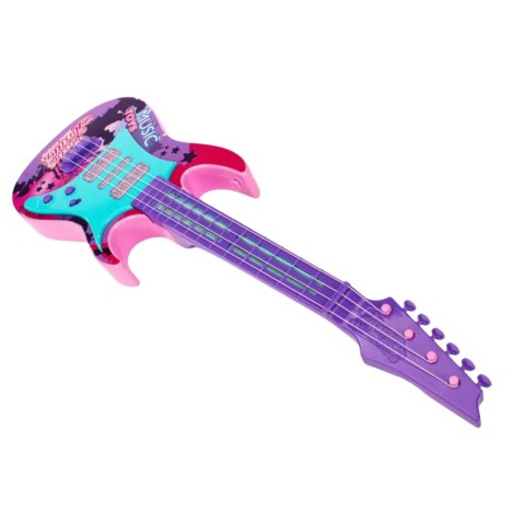 ELEKTRYCZNA GITARA CZTEROSTRUNOWA DLA DZIECI EFEKTY ŚWIETLNE PASEK UTWORY ELEKTRYCZNA GITARA CZTEROSTRUNOWA DLA DZIECI EFEKTY ŚWIETLNE PASEK UTWORY