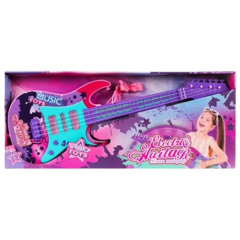ELEKTRYCZNA GITARA CZTEROSTRUNOWA DLA DZIECI EFEKTY ŚWIETLNE PASEK UTWORY ELEKTRYCZNA GITARA CZTEROSTRUNOWA DLA DZIECI EFEKTY ŚWIETLNE PASEK UTWORY