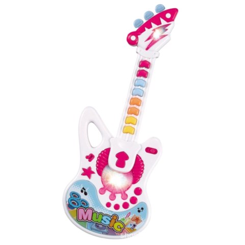 GITARA INTERAKTYWNA DLA DZIECI EFEKTY ŚWIETLNE INSTRUMENT MUZYCZNY