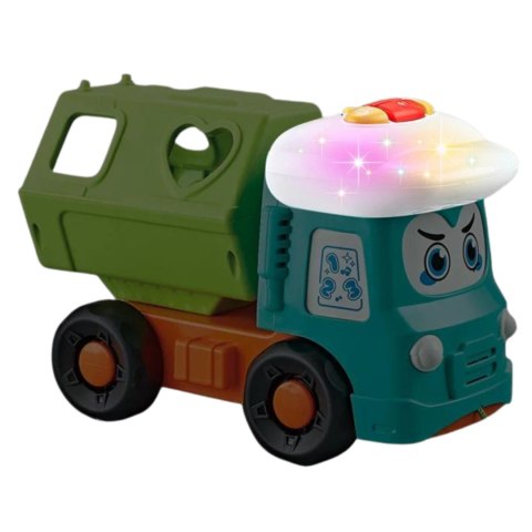 SORTER AUTO INTERAKTYWNE CIĘŻARÓWKA WESOŁE MELODIE ŚWIATŁO KOLOROWE KLOCKI SORTER AUTO INTERAKTYWNE CIĘŻARÓWKA WESOŁE MELODIE ŚWIATŁO KOLOROWE KLOCKI