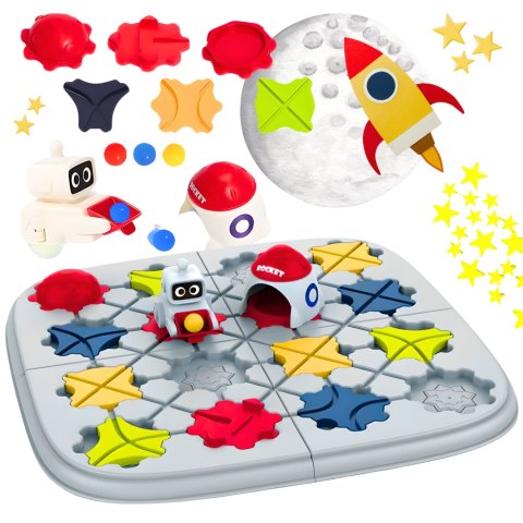 GRA LOGICZNA PLANSZOWA KOSMOS RAKIETA ROBOT PUZZLE KLOCKI GRA LOGICZNA PLANSZOWA KOSMOS RAKIETA ROBOT PUZZLE KLOCKI