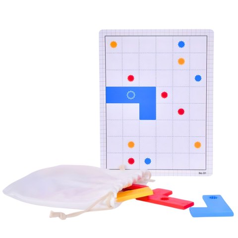 GRA LOGICZNA UKŁADANKA Z KARTAMI KOLOROWE PUZZLE KLOCKI POZIOM 2 GRA LOGICZNA UKŁADANKA Z KARTAMI KOLOROWE PUZZLE KLOCKI POZIOM 2