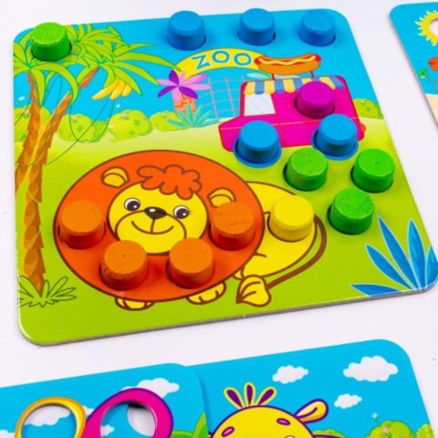 GRA EDUKACYJNA DREWNIANA MOZAIKA ZOO W WORECZKU ZWIERZĘTA ROTER KAFER GRA EDUKACYJNA DREWNIANA MOZAIKA ZOO W WORECZKU ZWIERZĘTA ROTER KAFER