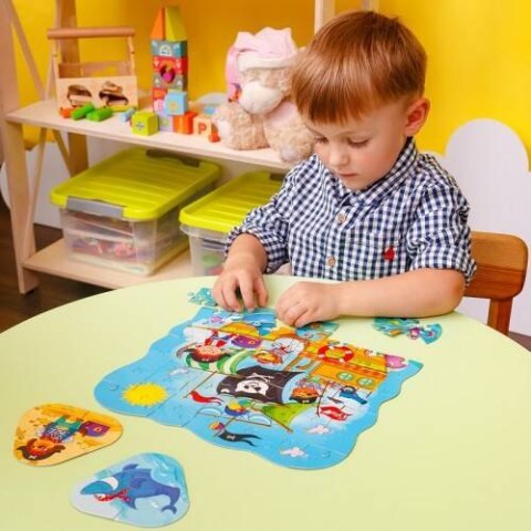 PUZZLE 2W1 PIRACI ZESTAW UKŁADANKA MINI GRA EDUKACYJNA MORZE ROTER KAFER PUZZLE 2W1 PIRACI ZESTAW UKŁADANKA MINI GRA EDUKACYJNA MORZE ROTER KAFER