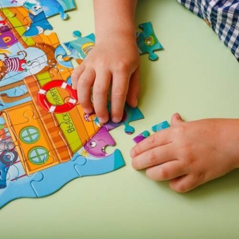 PUZZLE 2W1 PIRACI ZESTAW UKŁADANKA MINI GRA EDUKACYJNA MORZE ROTER KAFER PUZZLE 2W1 PIRACI ZESTAW UKŁADANKA MINI GRA EDUKACYJNA MORZE ROTER KAFER
