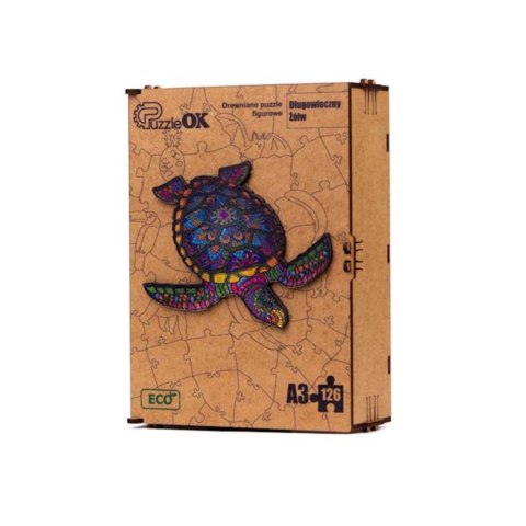 PUZZLE DREWNIANE UKŁADANKA DŁUGOWIECZNY ŻÓŁW KOLOROWY ZWIERZĘ PUZZLE DREWNIANE UKŁADANKA DŁUGOWIECZNY ŻÓŁW KOLOROWY ZWIERZĘ