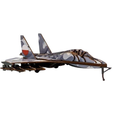 SAMOLOT WOJSKOWY PUZZLE DREWNIANE MODEL 3D UKŁADANKA ZESTAW SAMOLOT WOJSKOWY PUZZLE DREWNIANE MODEL 3D UKŁADANKA ZESTAW