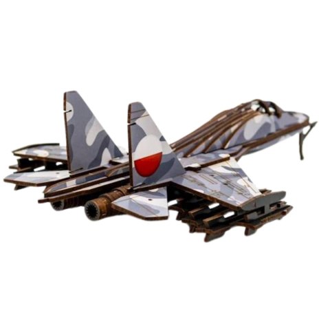 SAMOLOT WOJSKOWY PUZZLE DREWNIANE MODEL 3D UKŁADANKA ZESTAW SAMOLOT WOJSKOWY PUZZLE DREWNIANE MODEL 3D UKŁADANKA ZESTAW