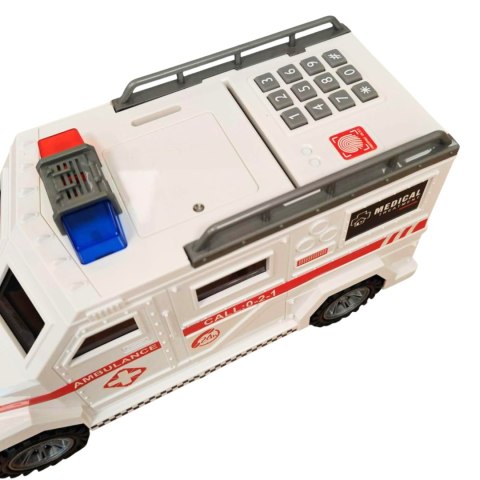 English version of ambulance piggy bank English version of ambulance piggy bank
