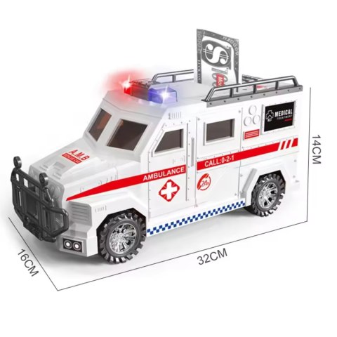 English version of ambulance piggy bank English version of ambulance piggy bank