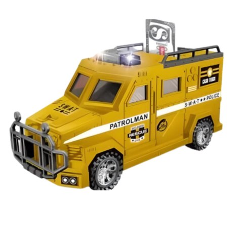 Gold police car piggy bank Gold police car piggy bank