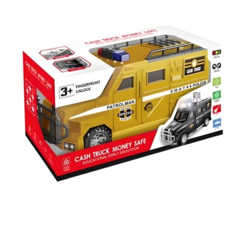 Gold police car piggy bank Gold police car piggy bank