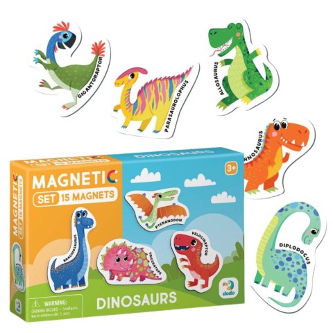 ZESTAW MAGNESÓW DINOZAURY 15 ELEMENTÓW KOLOROWYCH MAGNESÓW W ZESTAWIE ZESTAW MAGNESÓW DINOZAURY 15 ELEMENTÓW KOLOROWYCH MAGNESÓW W ZESTAWIE