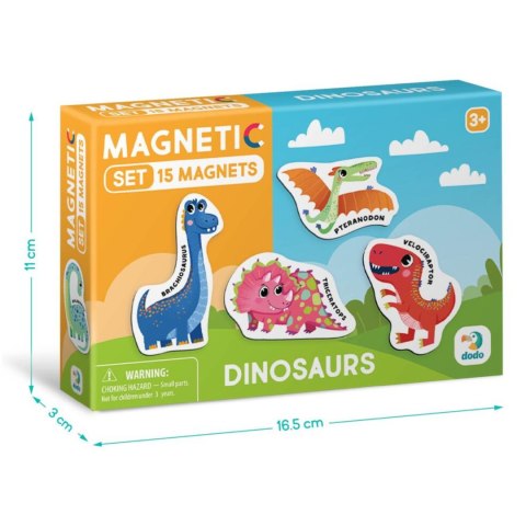 ZESTAW MAGNESÓW DINOZAURY 15 ELEMENTÓW KOLOROWYCH MAGNESÓW W ZESTAWIE ZESTAW MAGNESÓW DINOZAURY 15 ELEMENTÓW KOLOROWYCH MAGNESÓW W ZESTAWIE