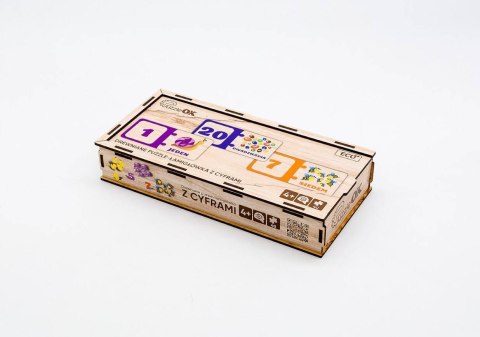 Drewniana układanka, łamigłówka CYFRY Puz-53322 Drewniana układanka, łamigłówka CYFRY Puz-53322