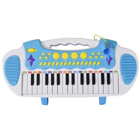 Elektroniczne Organki Pianino Keyboard Mikrofon Stołek Dźwięki I Światełka