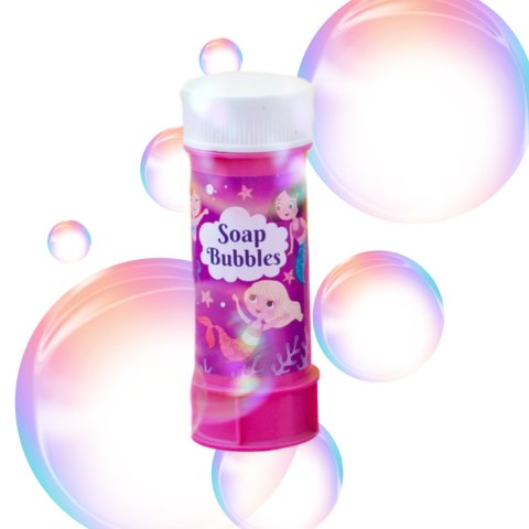 Bańki Mydlane Syrenki Motyw Magiczny Płyn Zestaw Tworzenie Baniek 60 ml Bańki Mydlane Syrenki Motyw Magiczny Płyn Zestaw Tworzenie Baniek 60 ml