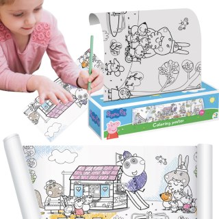 Kolorowanka W Rolce Świnka Peppa Pig Zestaw Kreatywny Do Malowania Rysowani