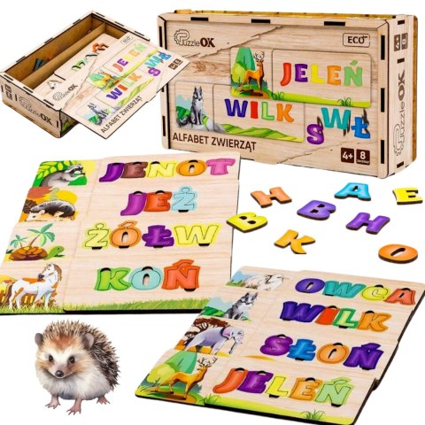 Puzzle Układanka Alfabet Zwierząt Nauka Pisania Czytania Zwierzęta Puzzle Układanka Alfabet Zwierząt Nauka Pisania Czytania Zwierzęta