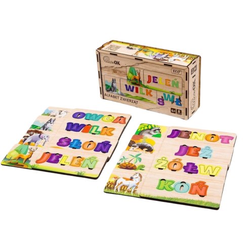 Puzzle Układanka Alfabet Zwierząt Nauka Pisania Czytania Zwierzęta Puzzle Układanka Alfabet Zwierząt Nauka Pisania Czytania Zwierzęta