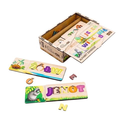 Puzzle Układanka Alfabet Zwierząt Nauka Pisania Czytania Zwierzęta Puzzle Układanka Alfabet Zwierząt Nauka Pisania Czytania Zwierzęta