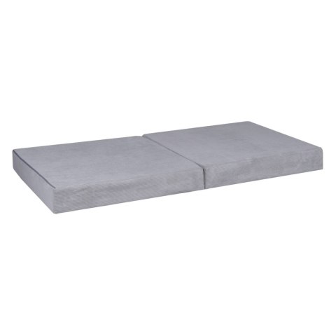 Sofa Premium Sztruksowa Szara Dziecięca Rozkładana Siedzisko Miejsce Zabaw