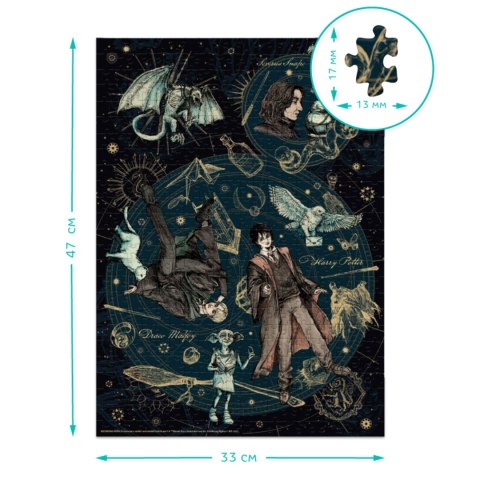 Puzzle Harry Potter Układanka Zestaw 500 Kolorowych Elementów Magia Puzzle Harry Potter Układanka Zestaw 500 Kolorowych Elementów Magia