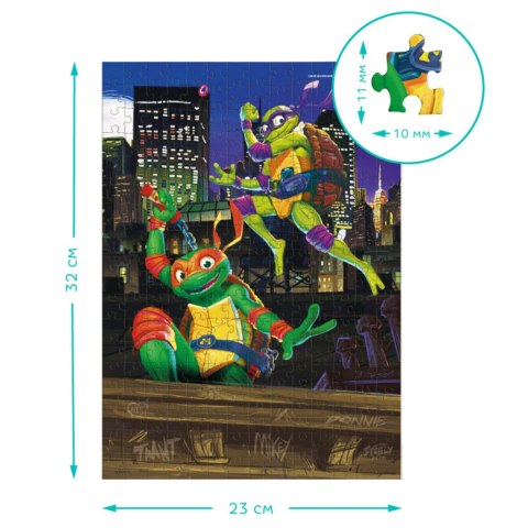 Puzzle "Wojownicze Żółwie Ninja - Donatello I Michelangelo" 250 Elementów Puzzle "Wojownicze Żółwie Ninja - Donatello I Michelangelo" 250 Elementów