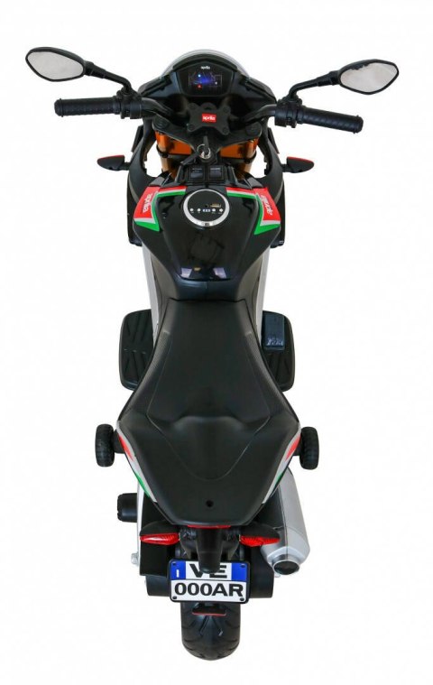 Motor Na Akumulator Aprilia Tuono V4 Czarny MP3 Kółka Wolny Start
