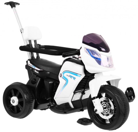 Motor Na Akumulator Pchaczyk Rowerek 3w1 Biały Piankowa poręcz Audio LED Motor Na Akumulator Pchaczyk Rowerek 3w1 Biały Piankowa poręcz Audio LED