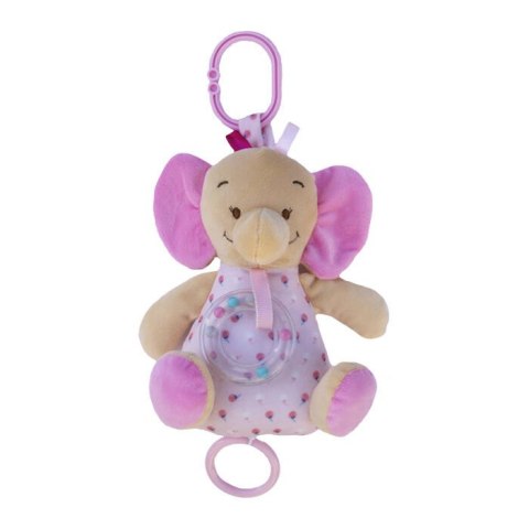 Pozytywka Słonik Różowy 18 Cm Pluszak Delikatne Melodie Grzechotka Pozytywka Słonik Różowy 18 Cm Pluszak Delikatne Melodie Grzechotka