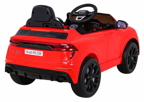 Auto Na Akumulator Audi RS Q8 Czerwone Pilot Wolny Start EVA LED MP3 USB