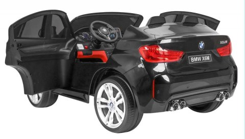 Auto Na Akumulator BMW X6M XXL Dla 2 Dzieci Czarny Pilot Ekoskóra MP3 LED