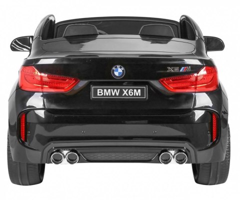 Auto Na Akumulator BMW X6M XXL Dla 2 Dzieci Czarny Pilot Ekoskóra MP3 LED