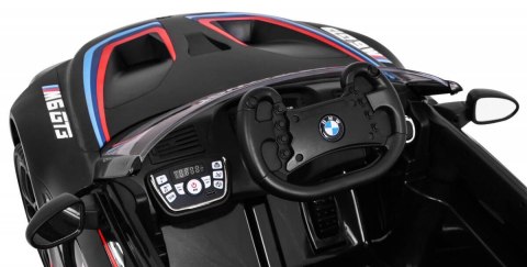 Auto Na Akumulator BMW M6 GT3 Czarny Nawiew Powietrza Dźwięki MP3 LED Pilot