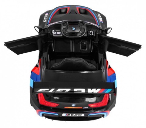 Auto Na Akumulator BMW M6 GT3 Czarny Nawiew Powietrza Dźwięki MP3 LED Pilot