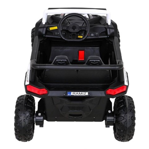Auto Na Akumulator Buggy UTV 2000M Racing Biały Napęd 4x4 Pilot MP3 LED Auto Na Akumulator Buggy UTV 2000M Racing Biały Napęd 4x4 Pilot MP3 LED